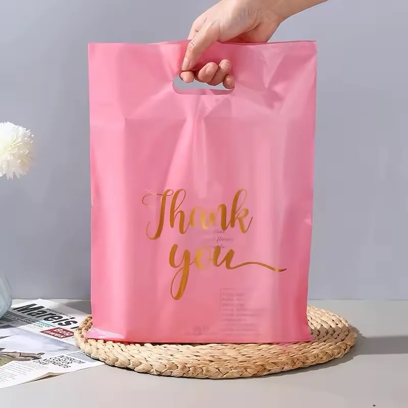 Sac cadeau en plastique « Thank You » 20 × 30 cm – Image 3
