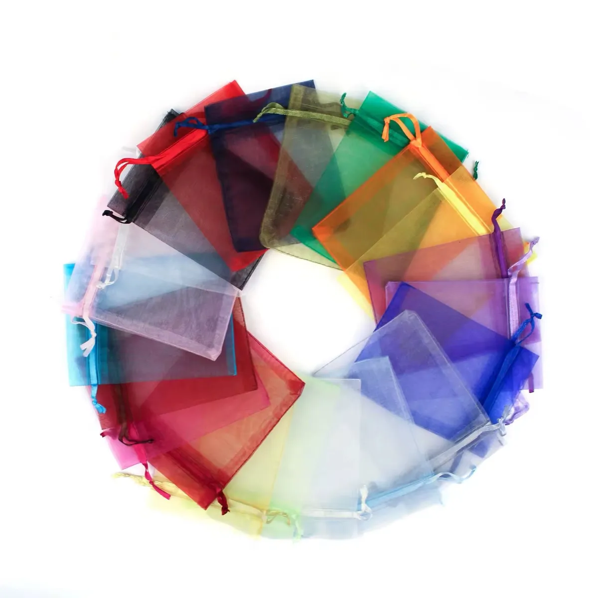 Sachets en organza avec cordon – Image 2