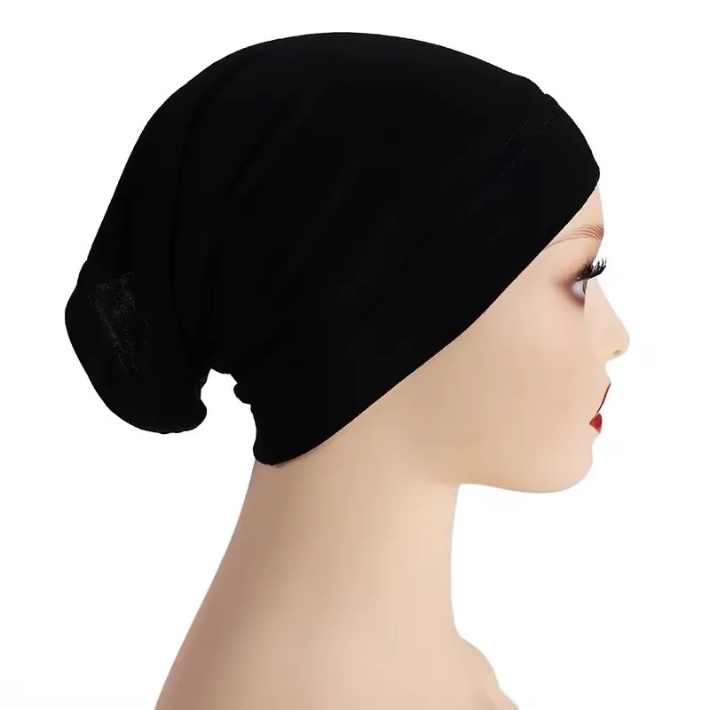 Bonnet en coton noir – Confort & maintien – Image 2